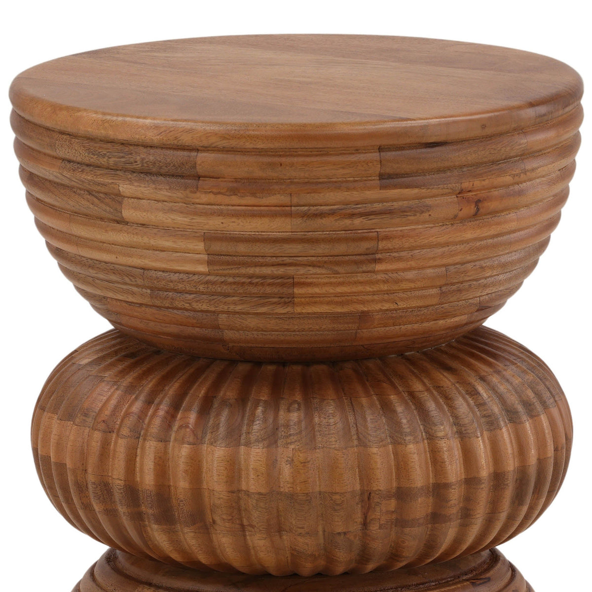 Yahir Side Table, Natural by Dovetail at Eve Furniture