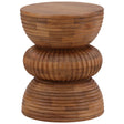 Yahir Side Table, Natural by Dovetail at Eve Furniture