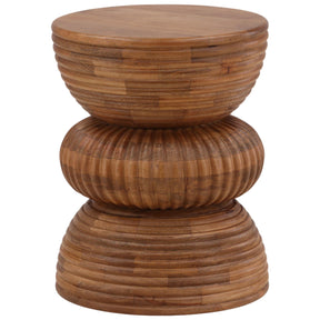 Yahir Side Table, Natural by Dovetail at Eve Furniture