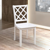 Yamhill White 5 Pc. Dining Table Set by Furniture of America at Eve Furniture