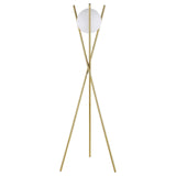 Yamileth Gold Tripod Floor Lamp by Coaster at Eve Furniture
