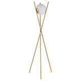 Yamileth Gold Tripod Floor Lamp by Coaster at Eve Furniture