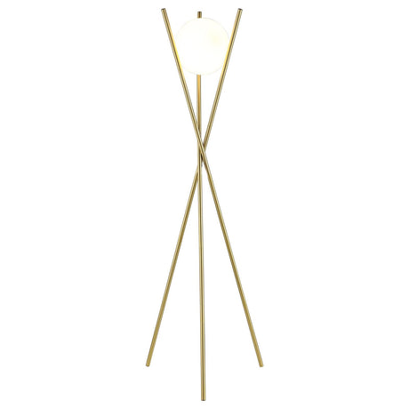 Yamileth Tripod Floor Lamp Gold