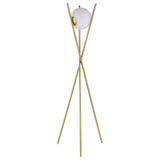 Yamileth Tripod Floor Lamp Gold