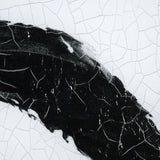 Yang (White) by Mercana Studio a Hand Embellished Textured Framed Art Print Matted under Glass by Mercana at Eve Furniture