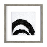 Yang (White) by Mercana Studio a Hand Embellished Textured Framed Art Print Matted under Glass by Mercana at Eve Furniture