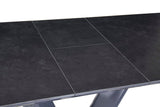 Yannis Black Sintered Stone Dining Room Table by Homelegance at Eve Furniture