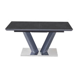 Yannis Black/Gray 7-Piece Dining Room Set by Homelegance at Eve Furniture