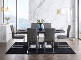 Yannis Black/Gray Contemporary Dining Room Set by Homelegance at Eve Furniture