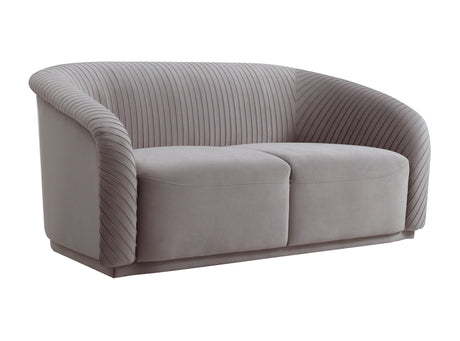 Yara Pleated Velvet Loveseat by Inspire Me! Home Decor by TOV Furniture at Eve Furniture