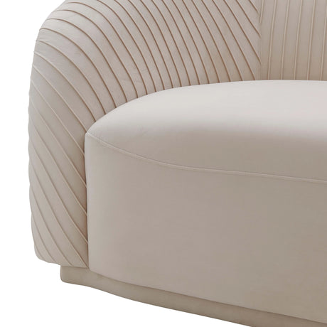 Yara Pleated Velvet Sofa by Inspire Me! Home Decor by TOV Furniture at Eve Furniture