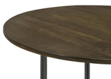 Yaritza Natural/Gunmetal Round Accent Table with Triangle Wire Base by Coaster at Eve Furniture