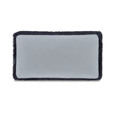 Yasmin Light Blue Faux Mohair Lumbar Cushion by MOES at Eve Furniture
