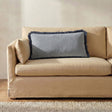 Yasmin Light Blue Faux Mohair Lumbar Cushion by Moe's Home at Eve Furniture