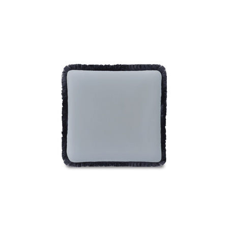Yasmin Light Blue Faux Mohair Square Cushion by MOES at Eve Furniture