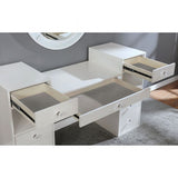 Yasmine Luminous White Vanity Set by Furniture of America at Eve Furniture