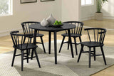Yate Black Round Dining Table by Furniture of America at Eve Furniture