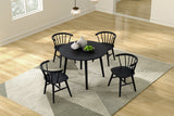Yate Black Round Dining Table by Furniture of America at Eve Furniture