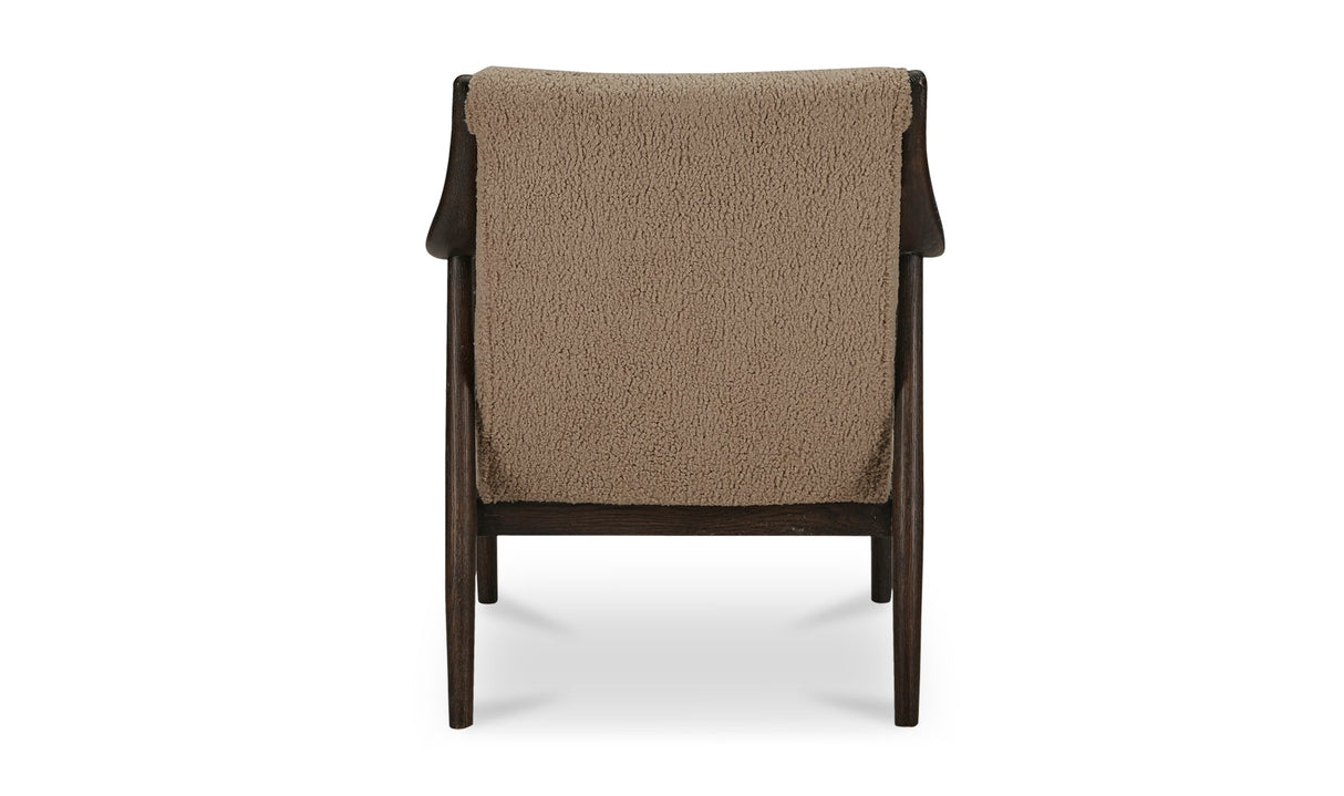 Yates Accent Chair Beige Faux Shearling by Moe's Home at Eve Furniture