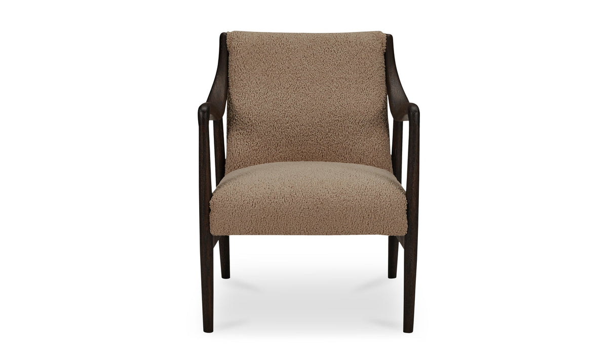Yates Accent Chair Beige Faux Shearling by Moe's Home at Eve Furniture