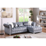 Yaz Grey 2-Piece RAF Sectional by New Era Innovations at Eve Furniture
