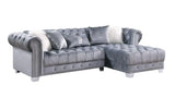 Yaz Grey 2-Piece Right Arm Facing (RAF) Sectional by New Era Innovations at Eve Furniture