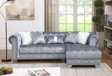 Yaz Grey 2-Piece Right Arm Facing (RAF) Sectional by New Era Innovations at Eve Furniture