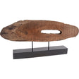 Yeadon I 5L x 34W Brown Shaped Oval Wood Object by Mercana at Eve Furniture