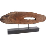 Yeadon I Brown Shaped Oval Wood Object by Mercana at Eve Furniture