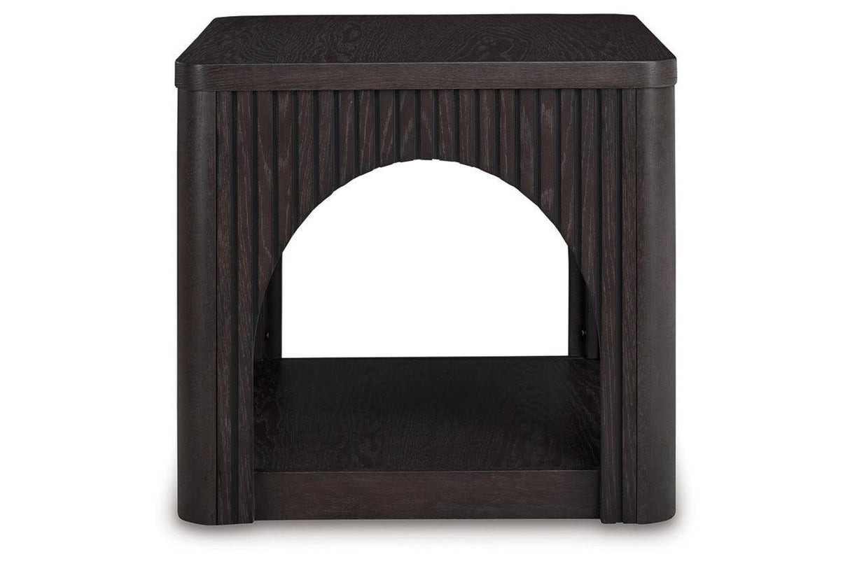 Yellink Black Coffee Table and 2 End Tables by Ashley at Eve Furniture