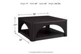 Yellink Black Coffee Table and 2 End Tables by Ashley at Eve Furniture