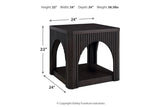 Yellink Black Coffee Table and 2 End Tables by Ashley at Eve Furniture