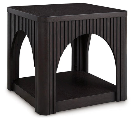 Yellink Black End Table by Ashley at Eve Furniture