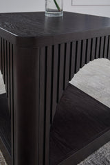 Yellink Black End Table by Ashley at Eve Furniture