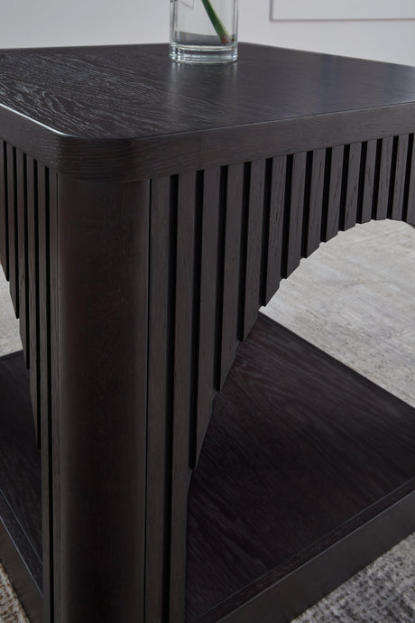 Yellink Black End Table by Ashley at Eve Furniture