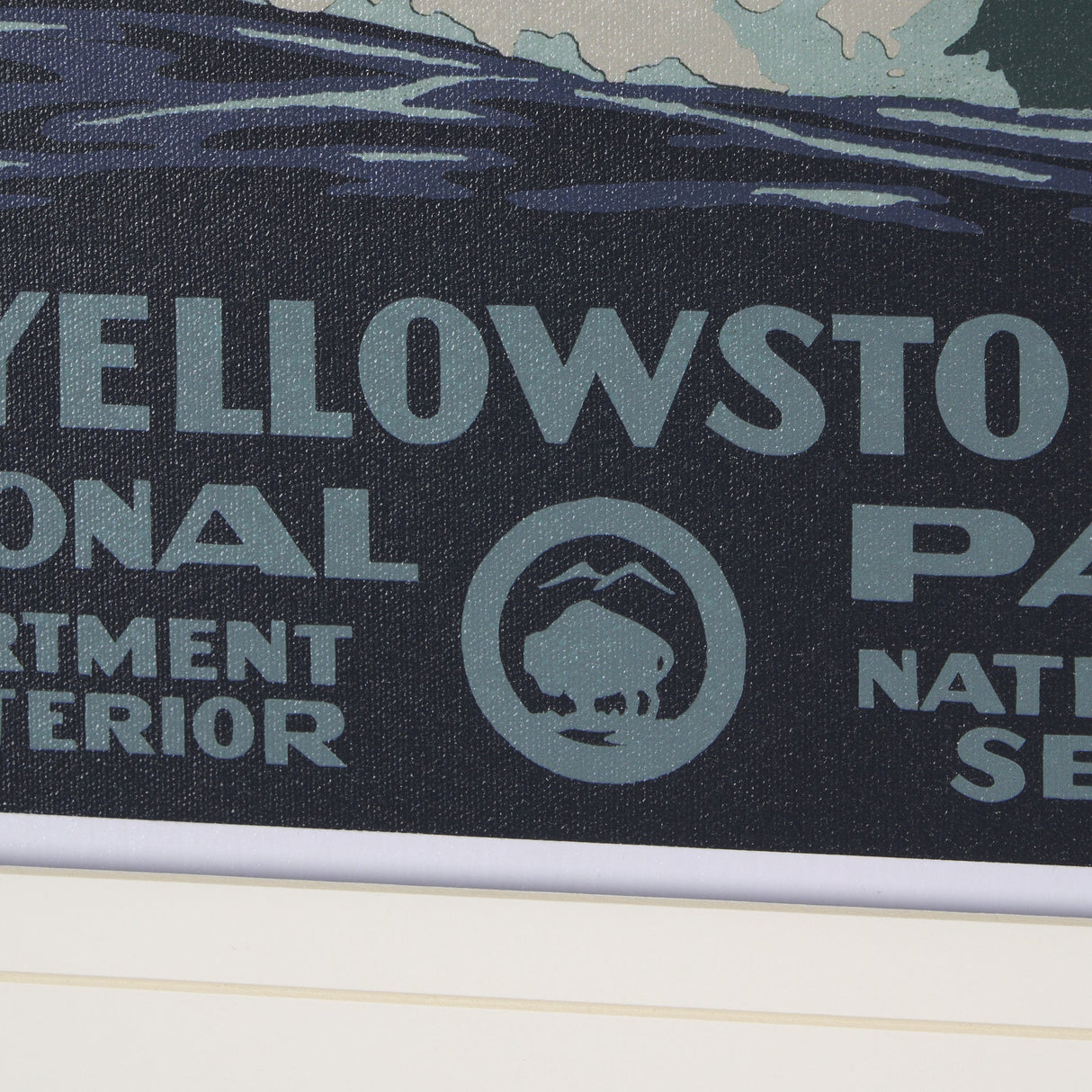 Yellowstone National Park by The Vinatage Collection a Framed Art Print Matted under Glass by Mercana at Eve Furniture
