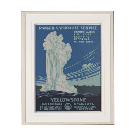 Yellowstone National Park by The Vinatage Collection a Framed Art Print Matted under Glass by Mercana at Eve Furniture