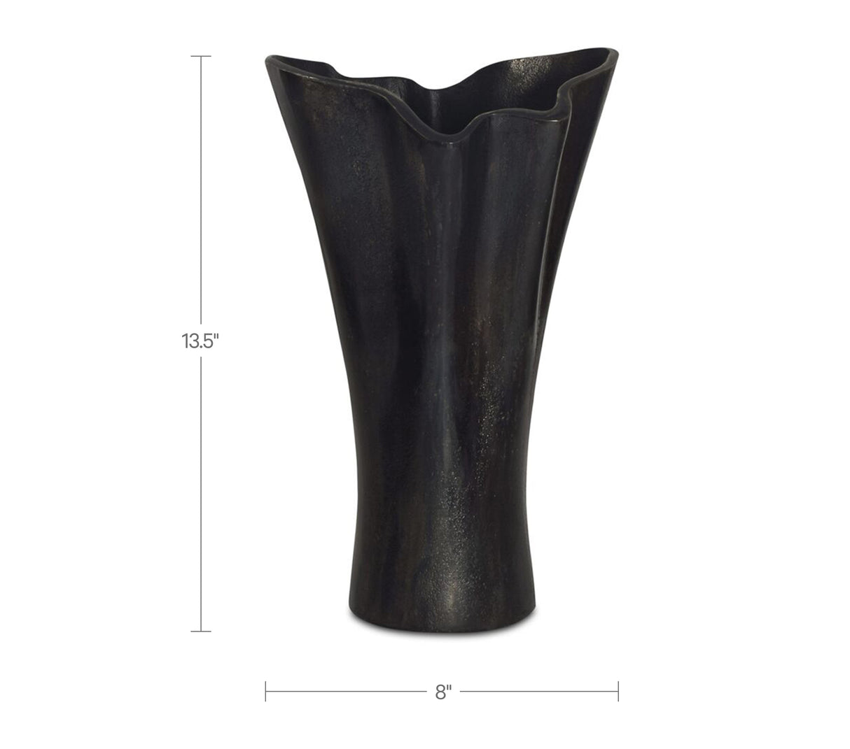 Yeri Black Cast Aluminum Vase by Moe's Home at Eve Furniture