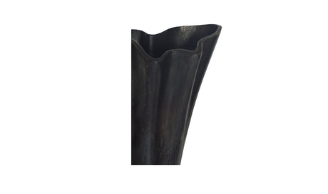 Yeri Cast Aluminum Vase Black by Moe's Home at Eve Furniture
