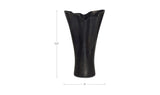 Yeri Cast Aluminum Vase Black by Moe's Home at Eve Furniture