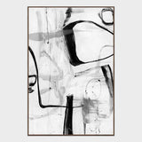 Yin White/Black Painting Art by Buddy Whitlock by Classic Home at Eve Furniture
