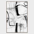 Yin White/Black Painting Art by Buddy Whitlock by Classic Home at Eve Furniture