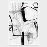 Yin White/Black Painting Art by Buddy Whitlock by Classic Home at Eve Furniture