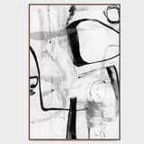 Yin White/Black Painting Art by Buddy Whitlock by Classic Home at Eve Furniture
