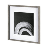 Ying (Black) by Mercana Studio a Hand Embellished Textured Framed Art Print Matted under Glass by Mercana at Eve Furniture