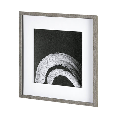 Ying (Black) by Mercana Studio a Hand Embellished Textured Framed Art Print Matted under Glass by Mercana at Eve Furniture