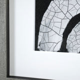 Ying (Black) by Mercana Studio a Hand Embellished Textured Framed Art Print Matted under Glass by Mercana at Eve Furniture