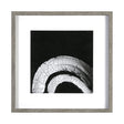 Ying (Black) by Mercana Studio a Hand Embellished Textured Framed Art Print Matted under Glass by Mercana at Eve Furniture