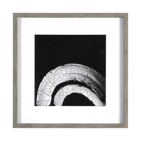 Ying (Black) by Mercana Studio a Hand Embellished Textured Framed Art Print Matted under Glass by Mercana at Eve Furniture