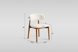 Yomi Beige/Walnut Dining Chair by New Era Innovations at Eve Furniture